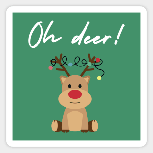 Oh deer, Christmas is near Magnet